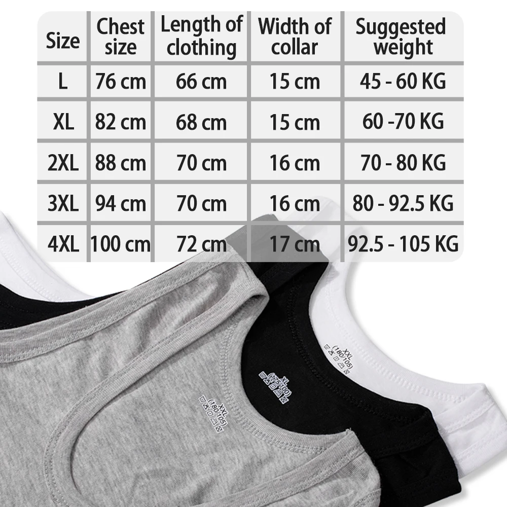 2024 Summer Pure Cotton Men\'s Tank Tops Sleeveless Boys Tshirt Teenagers Vest T-shirt Plus Size Man Sport Tees Black White Gray