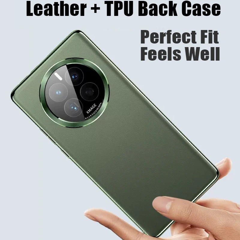 Fashion Leather Electroplated TPU Back Cover Case for Huawei Mate 50 40 30 Pro Honor Magic 4 5 Pro Lens Glass Film