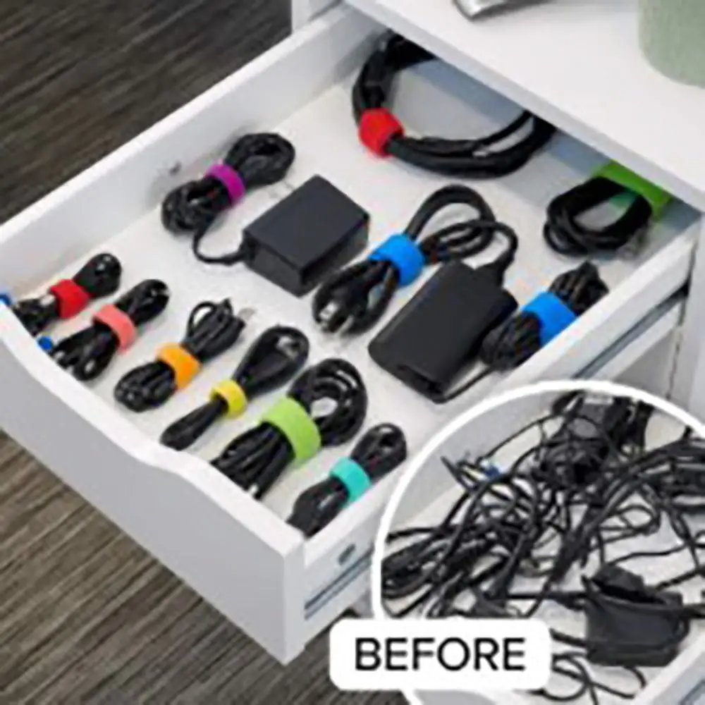 20Pcs Pcs Nylon Cable Labels Writable Function Durable Wire Labels Waterproof Self Adhesive Cable Management Organizing Cables