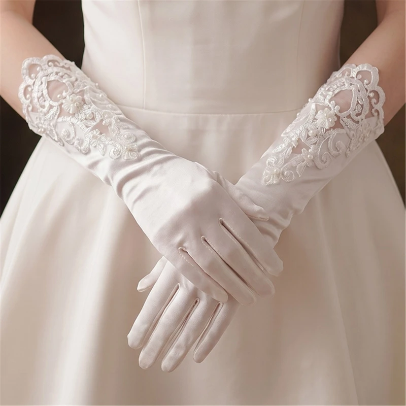 31BB Long Bridal Gloves for Formal Dinners and Wedding Parties for Brides