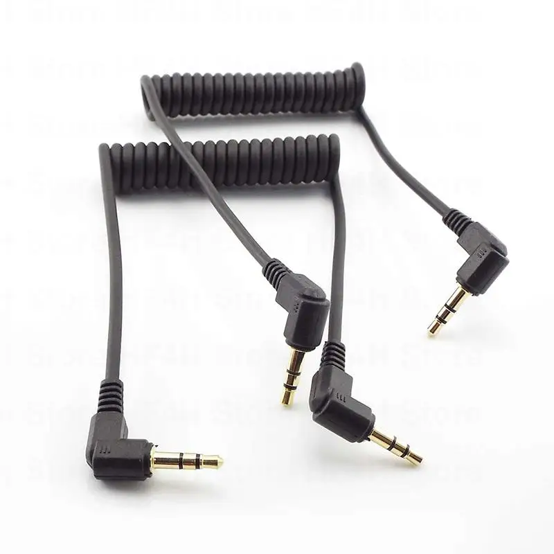 Wtyczka do kabla Audio kąt prosty 90 stopni 3.5mm Aux M/ M kabel do mobilnego samochodu linia MP4 odtwarzacz przewód AUX kabel