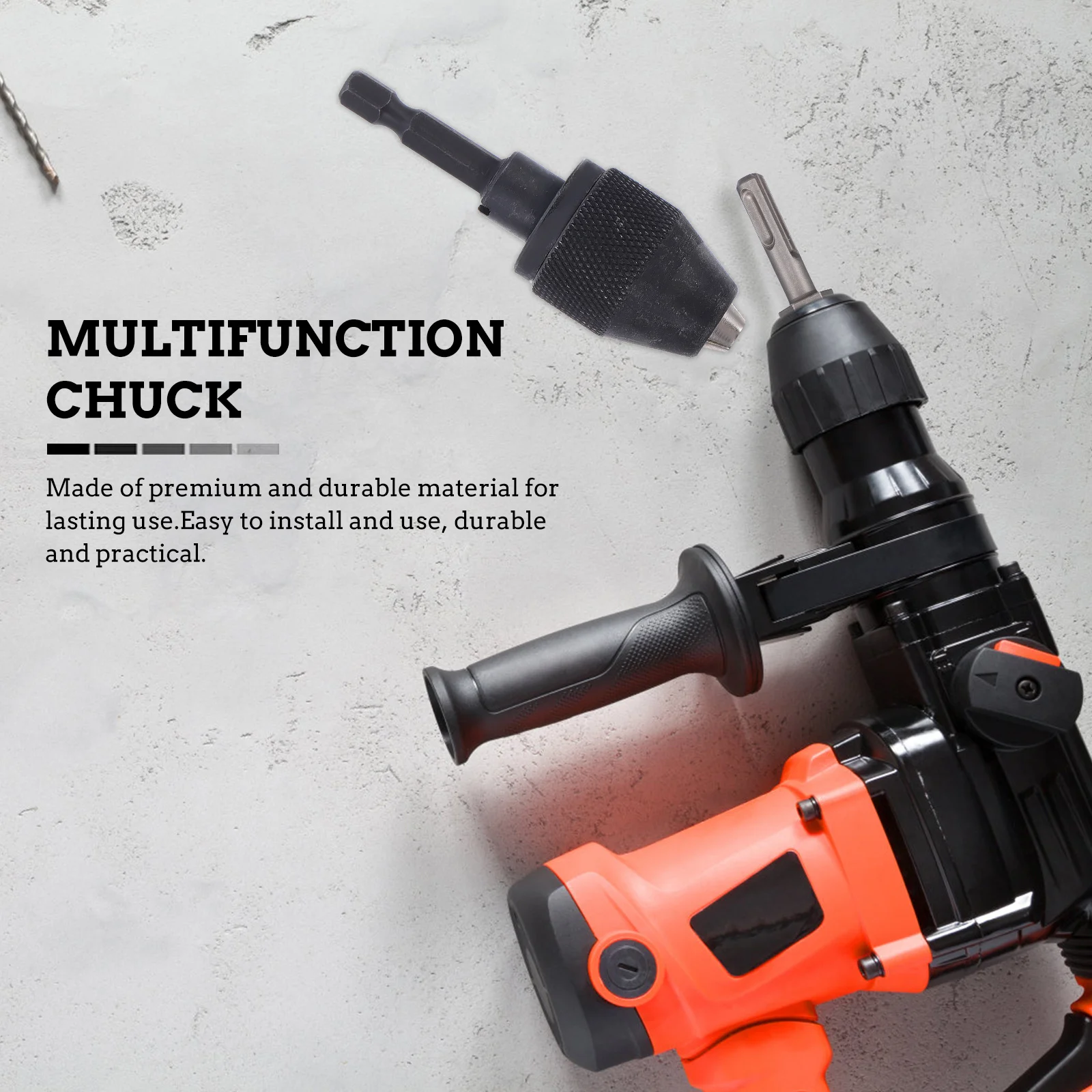 

1Pcs Premium Drill Chuck Screwdriver Tool Metal Key Less Chuck for Multiple Jobs Screwdriver Tool