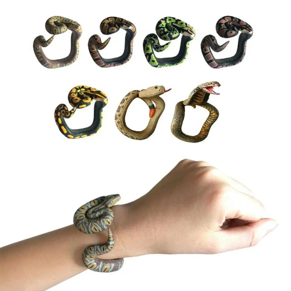 Cobra Animal Model Fun Prank Simulation Snake Python Snake Tricky Toys Simulation Animal Model Snake Bracelet Animal Bangles