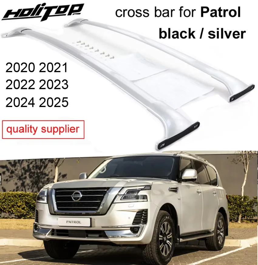 

Thicken horizontal roof rack cross bar roof rail for Nissan Patrol Armada Y62 NISMO 2020-2025,OEM model,can load 200kg