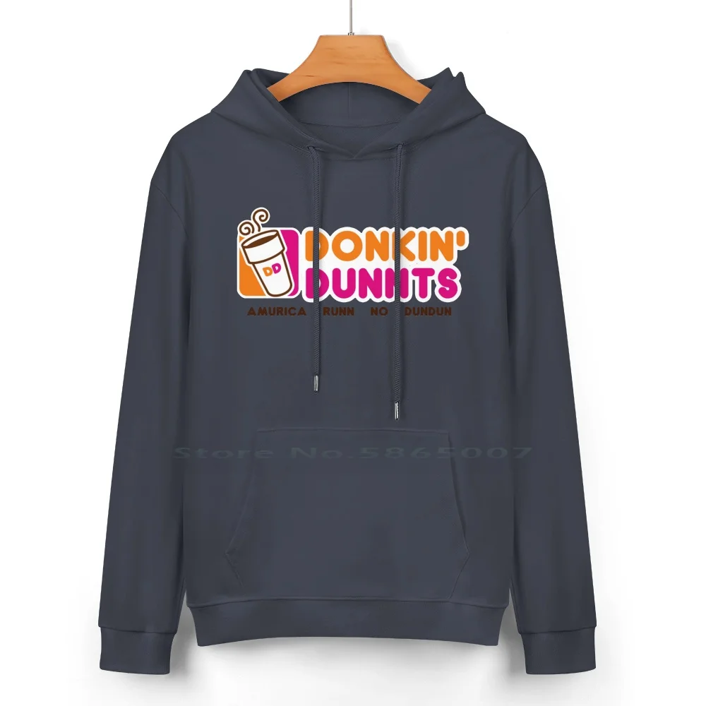 Donkin' Dunnts Pure Cotton Hoodie Sweater 24 Colors Dunkin Donuts Donkin Dunnts Meme Amurica Runn No Dundun Funny Dumb Jokes