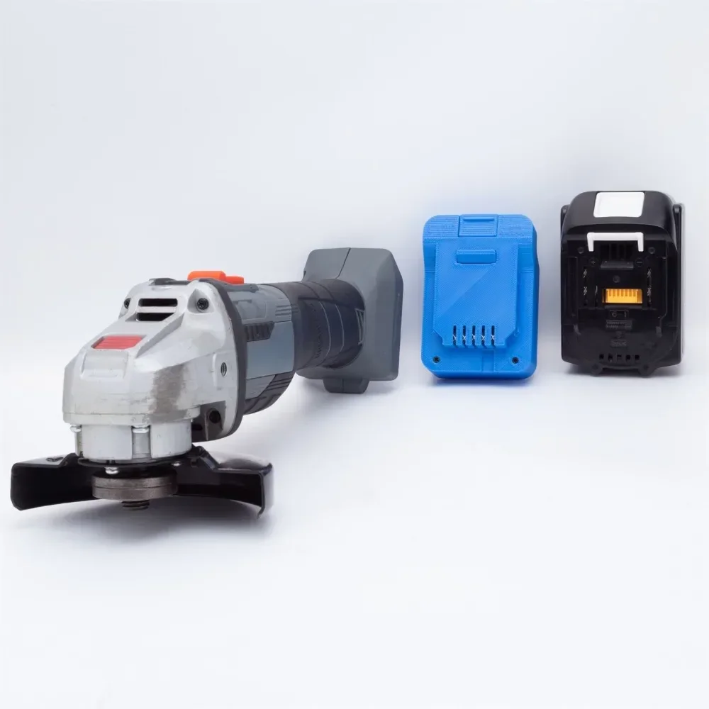 Akku-Adapter für Makita 18 V LXT BL Lithium-Akku-Konverter auf Aldi FERREX 20 V bürstenlose Akku-Bohrschrauber (nur Adapter)