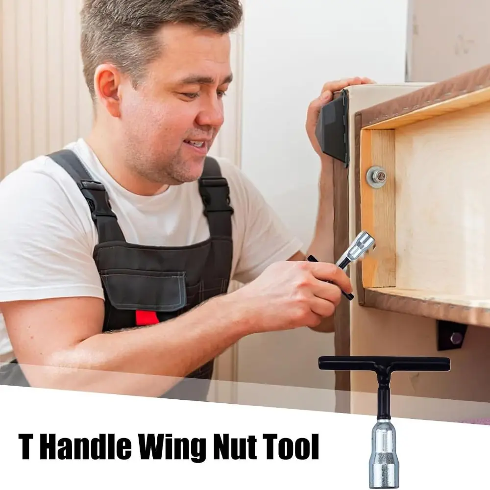 Ergonomic Wire Twisting T-Handle Nut Drivers Fastening Screws Versatile Manual Tightening Tool Universal Nut Tool Screw Hooks