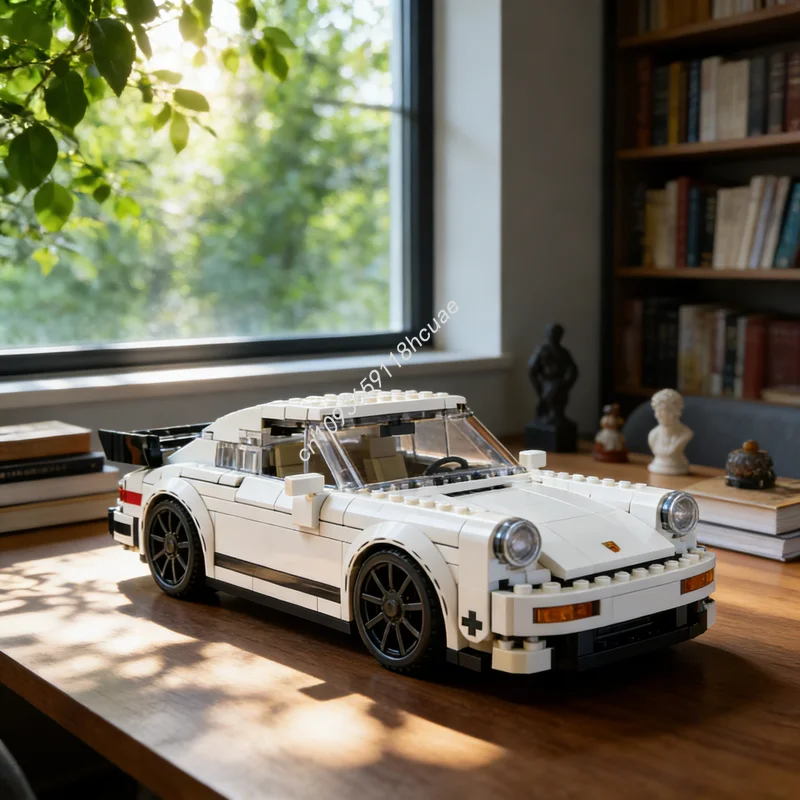 237 pièces MOC City Champions Porscheed Turbo 8 Version Large Modèle de blocs de construction Jouets éducatifs Cadeau de Noël Briques