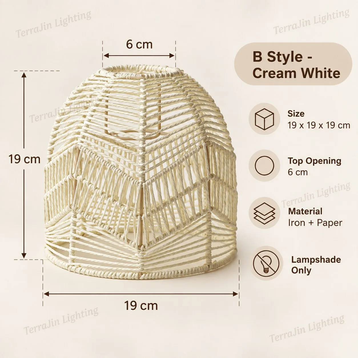 Handgeweven papieren touw plafondlamp, decoratieve verlichting voor thuis, kroonluchter voor kamer, hotel, restaurant en eetzaal.