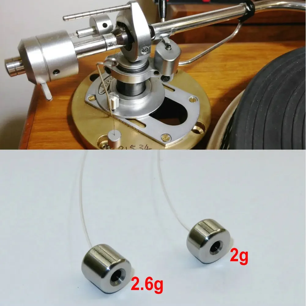 Stainless Steel 2/2.6g Anti-skate Weight with Nylon Wire for Pro-ject Turntables,SME 3019,3012