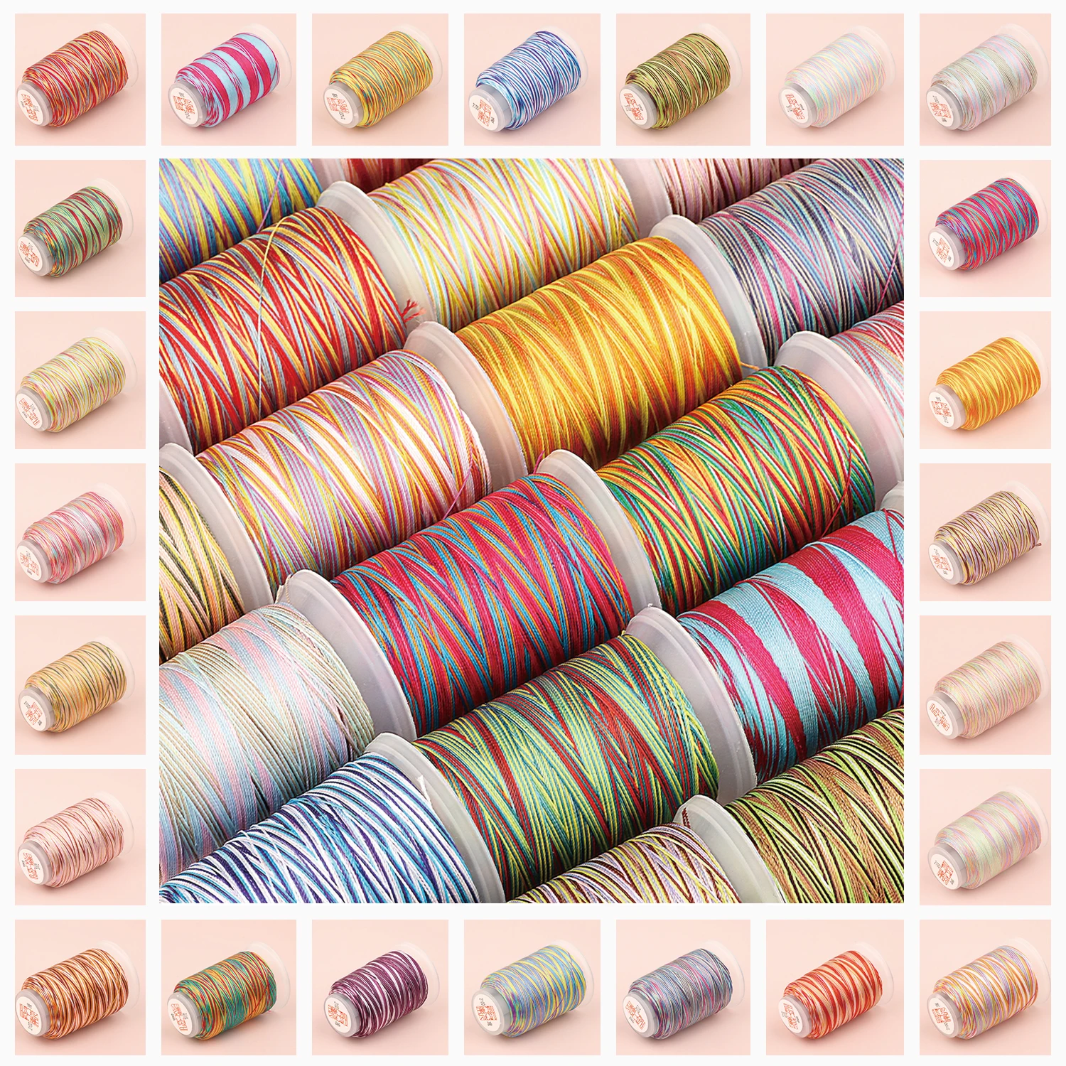 

Wholesale 1 Reel 270m Cord Rope Cotton Twine Thread Macrame String Crafts For DIY Tassels Beading Fashion Bracelet Necklace