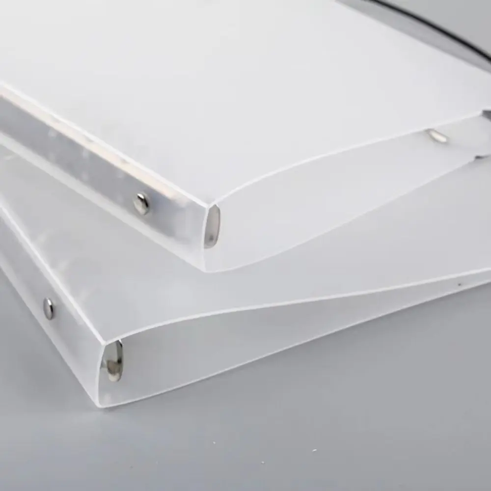 A4/A5/A6 File Binder Frosted Translucent Loose-leaf Notebook Cover 6-hole with Straps Notebook Cover