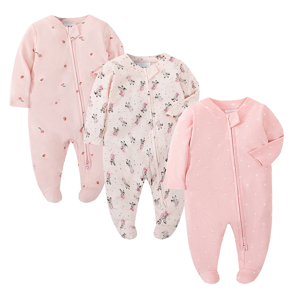 Macacão de Bebê Unissex com Zíper e Mangas Longas, Macacão de Algodão Branco Sólido para Recém-Nascidos de 0 a 12 Meses, Roupas de Bebê da Moda