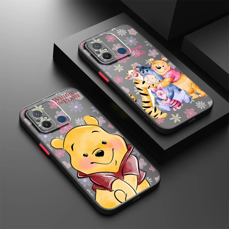 Winnie The Pooh For Xiaomi Redmi 12 12C 10 11A 10X 10C 9C 9A 9AT 9 8A 8 Frosted Translucent Hard Phone Case Phone Case Cover