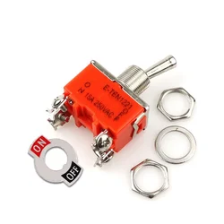 1PCS E-TEN1221 15A 250VAC 4PIN ON-OFF Toggle switch Rocker switch The power switch micro orange
