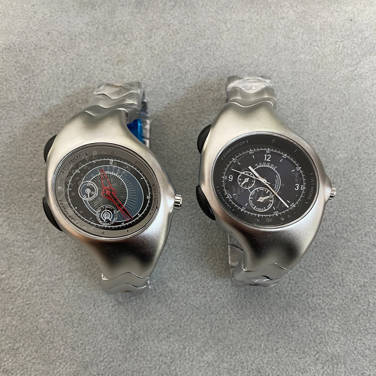 Men Quartz Movement Watch Waterproof Art Surrealist Wrist Melting Watch Original Special-Shaped PT Y2K Retro Quartz Wristwatch