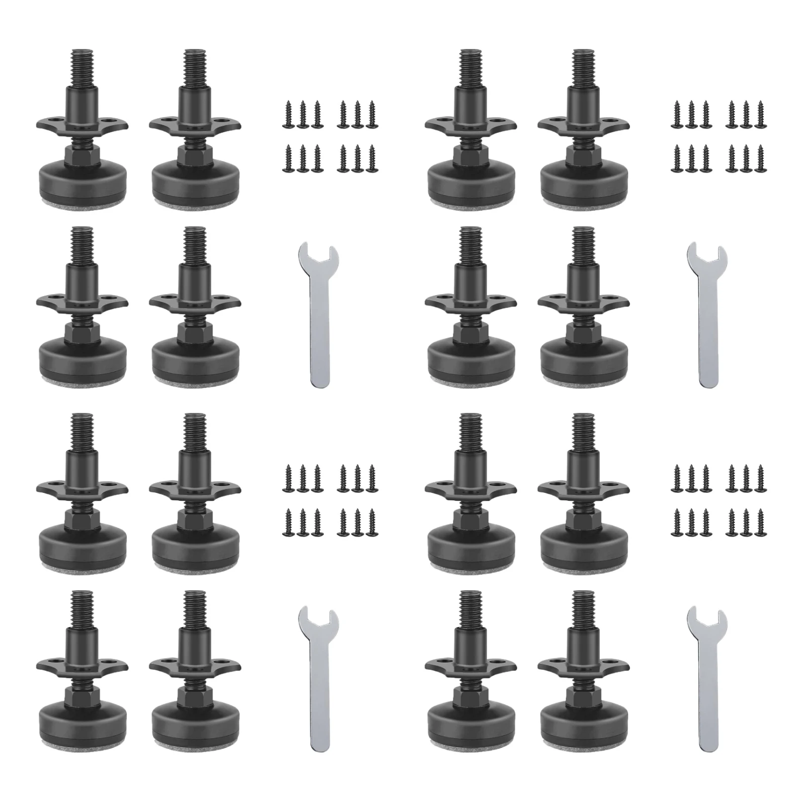 

4PCS Adjustable Leveling Feet Heavy Duty Steel Protective Furniture Legs Feet Triangle Sofa Leg Furniture Multi Specification
