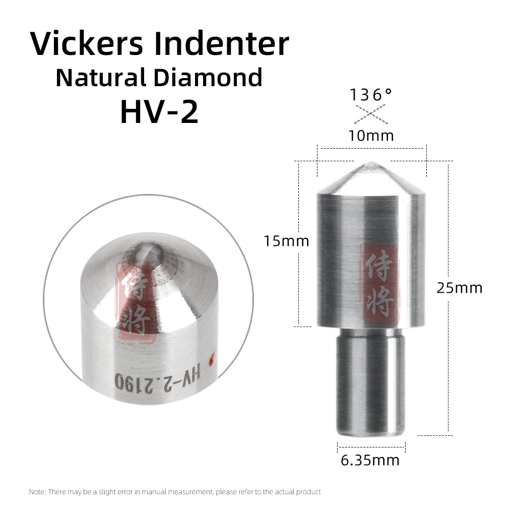 Imagem -03 - Dica de Bola de Aço Diamante Dureza Tester Ferramenta Display Digital Rockwell Vickers Brinell Indenter Acessório para Inspeção
