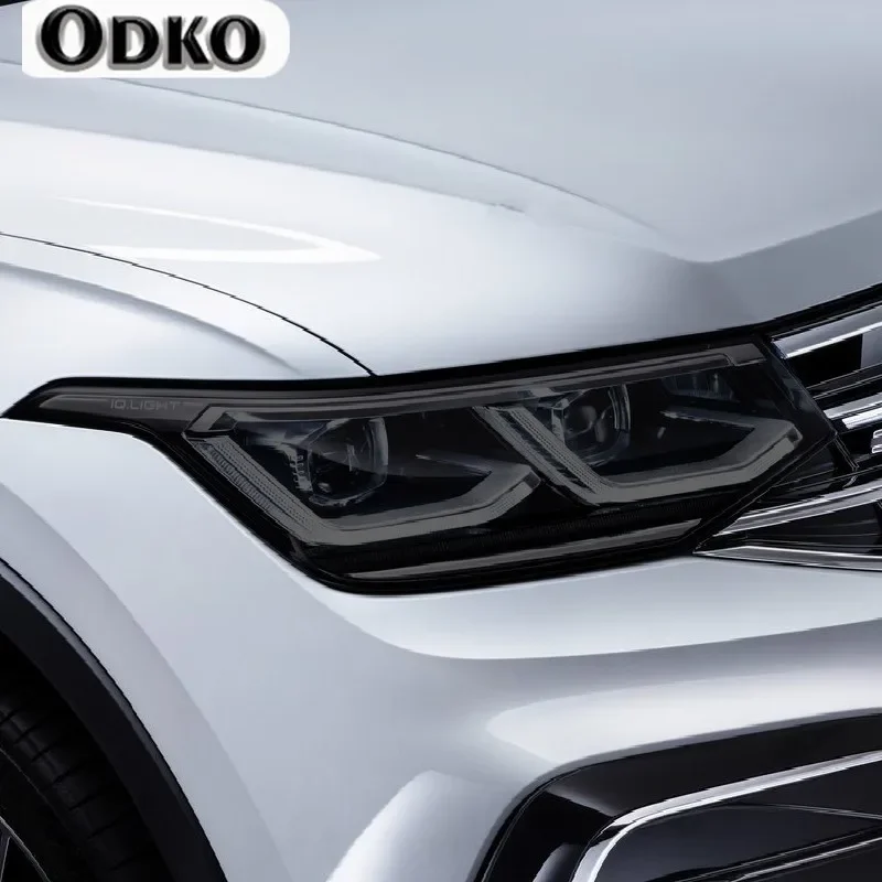 

Защитная тонировочная пленка для фар автомобиля, дымчато-черная прозрачная наклейка из ТПУ для Volkswagen VW Tiguan R Line Facelift 2020 2021