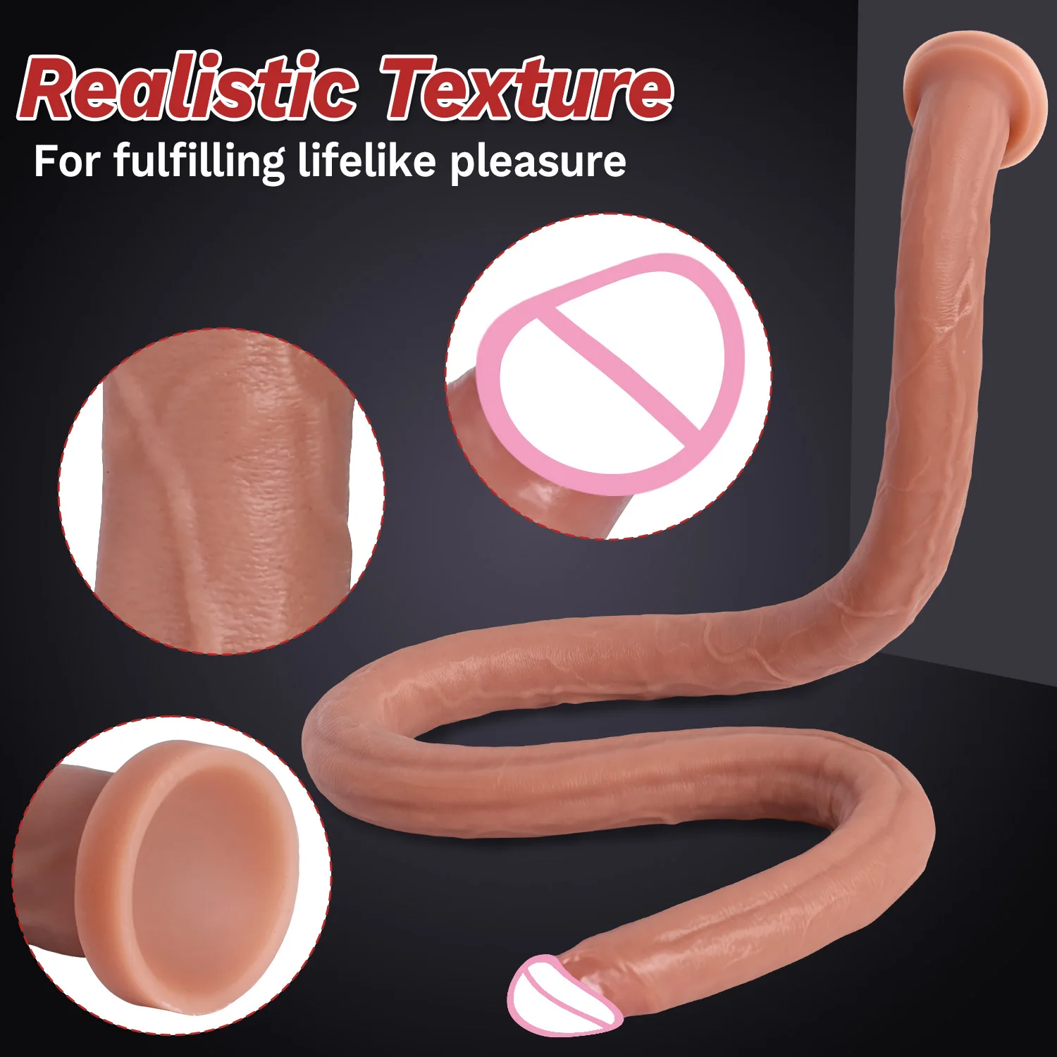 Dildo Sex Toys for Women Wearable Strapon Dildo Realistic Silicone Anal Plug Soft Penis with Suction Cup Adult Masturbator 18+ view 2