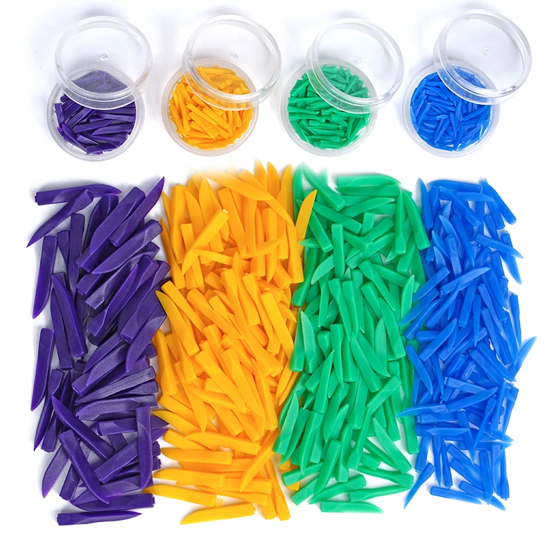 

4 упаковки одноразовых стоматологических клиньев для имплантатов, пластиковые зубные клинья для адаптивной реставрации зубов