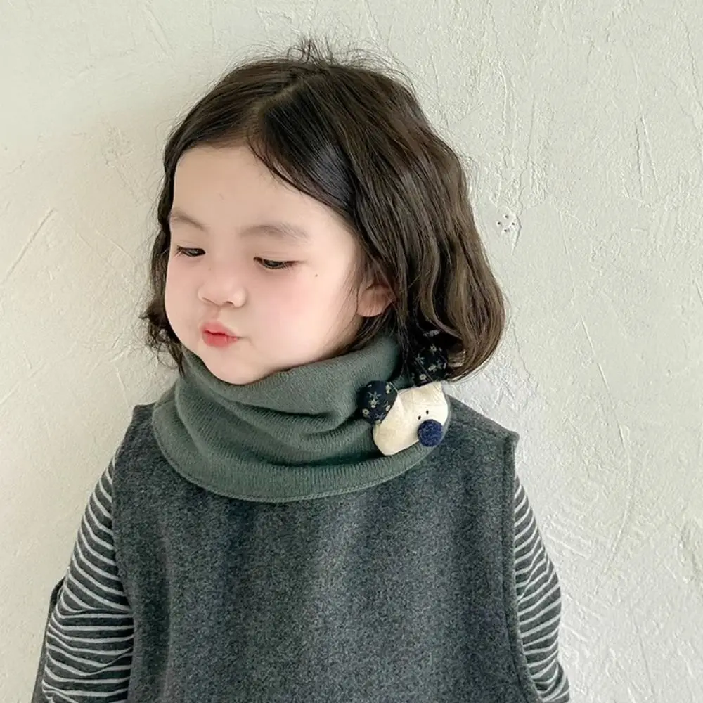 Écharpe en tricot de style coréen pour garçons et filles, foulard chaud, écharpes décontractées pour enfants, nourrissons et tout-petits, mode d'hiver, mignon