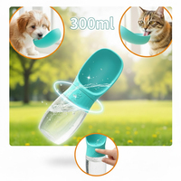 300ML Portable Dog Water Bottle | Anti-Fall & Leakproof Pet Travel Drink Feeder | Lightweight Outdoor Walking Puppy Cup