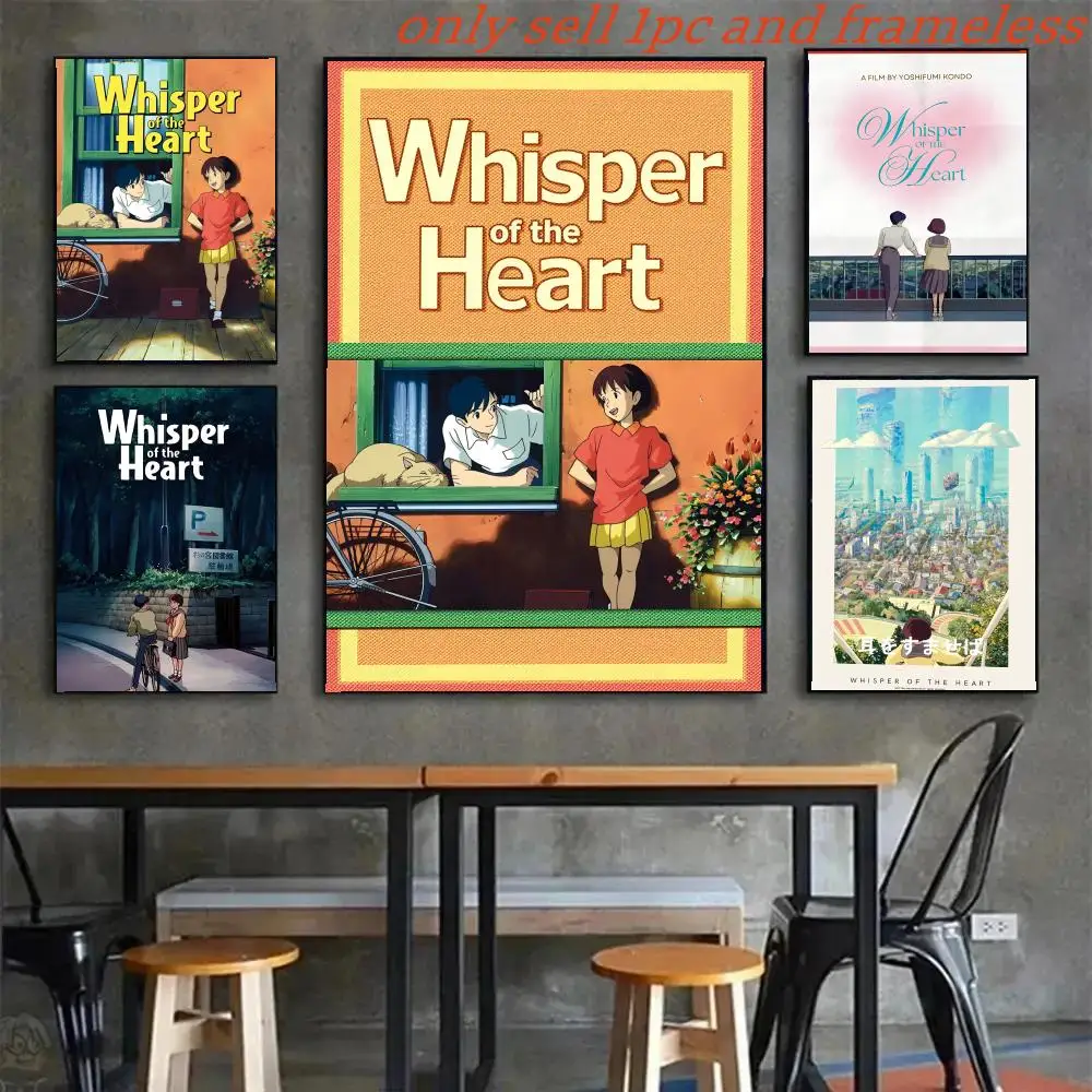 W-whIsper Of The Heart Poster Poster Home Prints Wall Painting Bedroom Living Room Decoration Office Sticky Wall