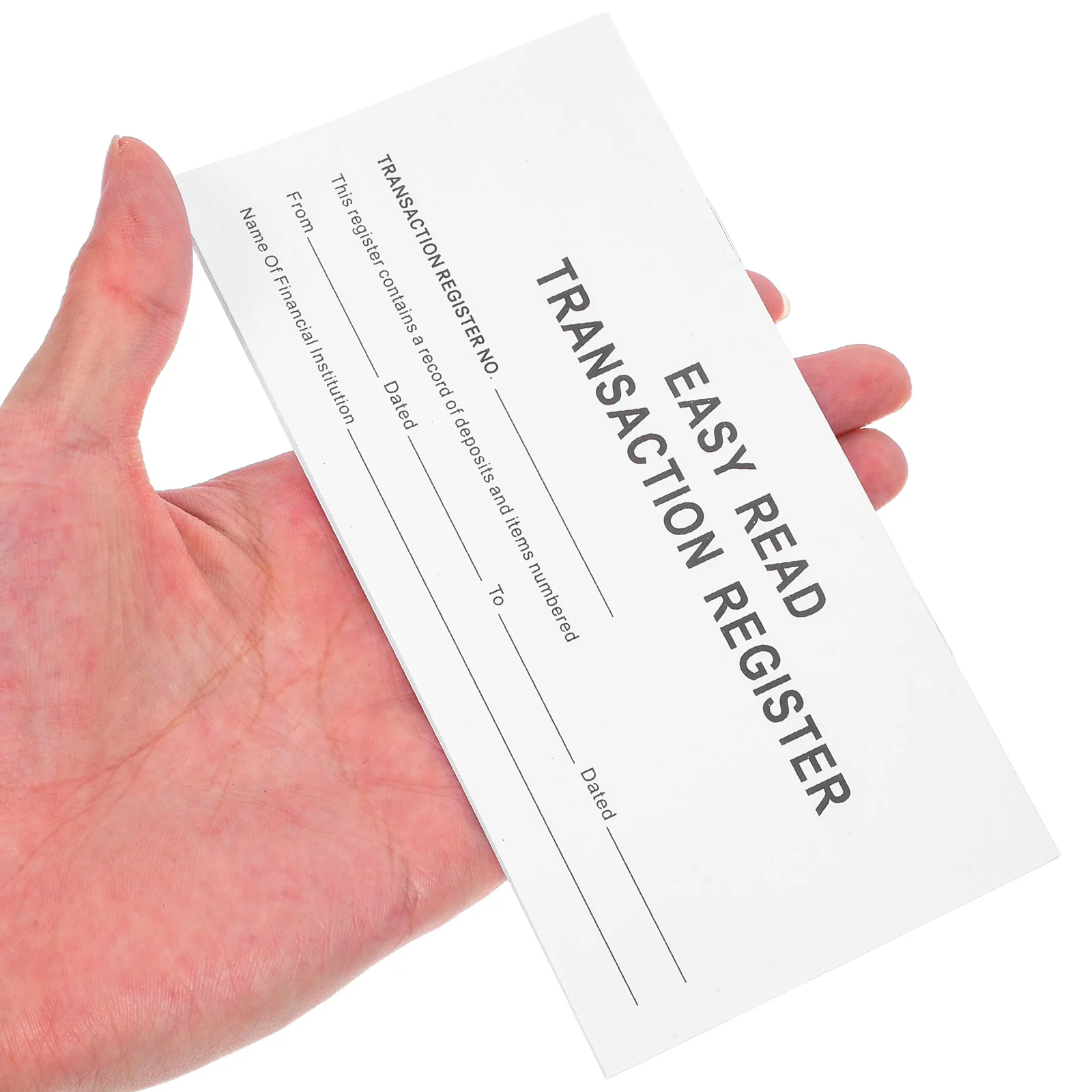 

Financial Register Checkbook Large Print Portable Ledger For Expense Tracking Budgeting Personal Finance Notebook