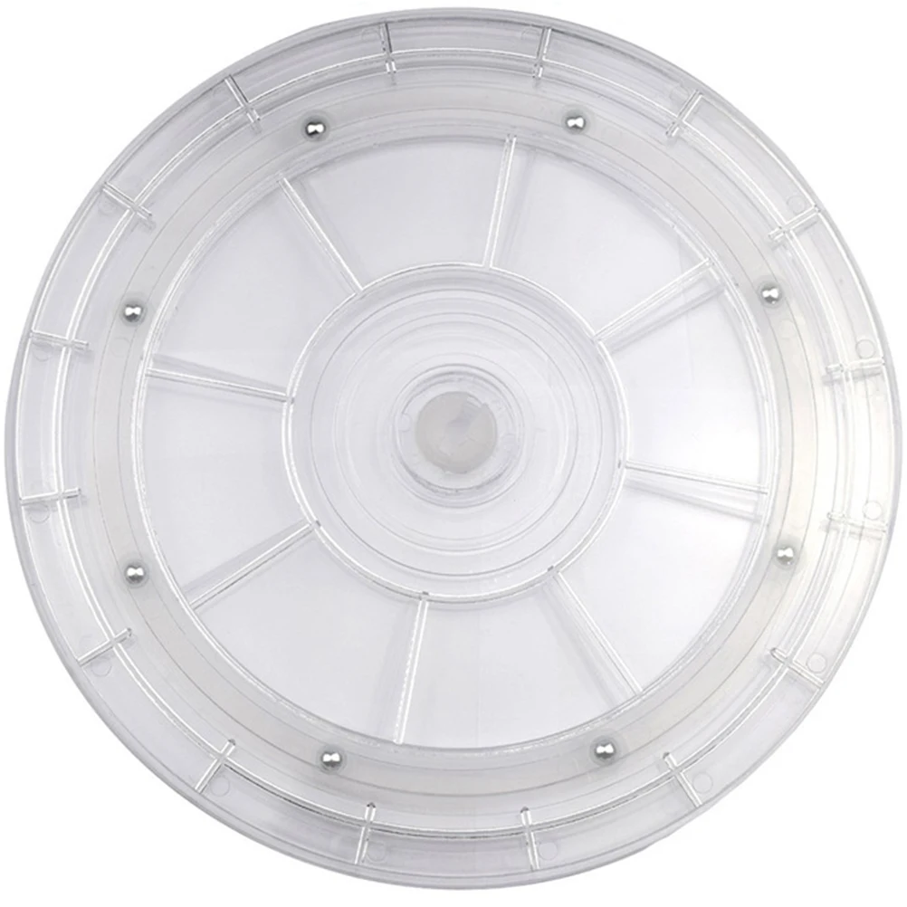 

Rotary Turntable Acrylic Rotating Stand Clear Transparent 360 Degree Kitchen Spice Holder Storage Bonsai Plant Trim Anti Skid