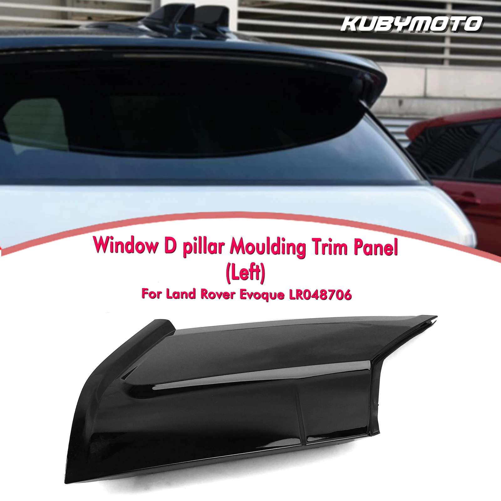 

Car Exterior Rear D Pillar Panel Window Molding Trim For Land Rover Range Rover Evoque 2011-2017