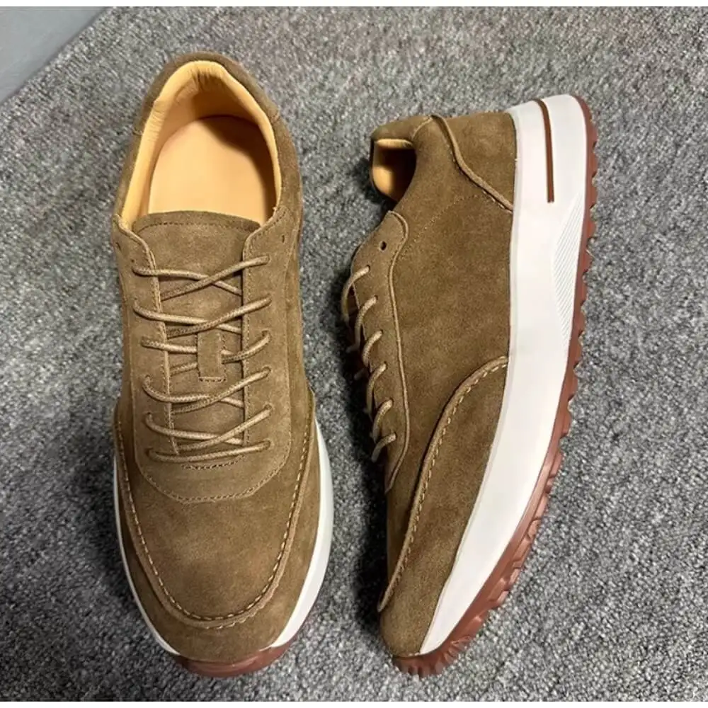 Premium Brown Suede Sneaker – Handcrafted Comfort, Timeless Luxury for Discerning Gentlemen