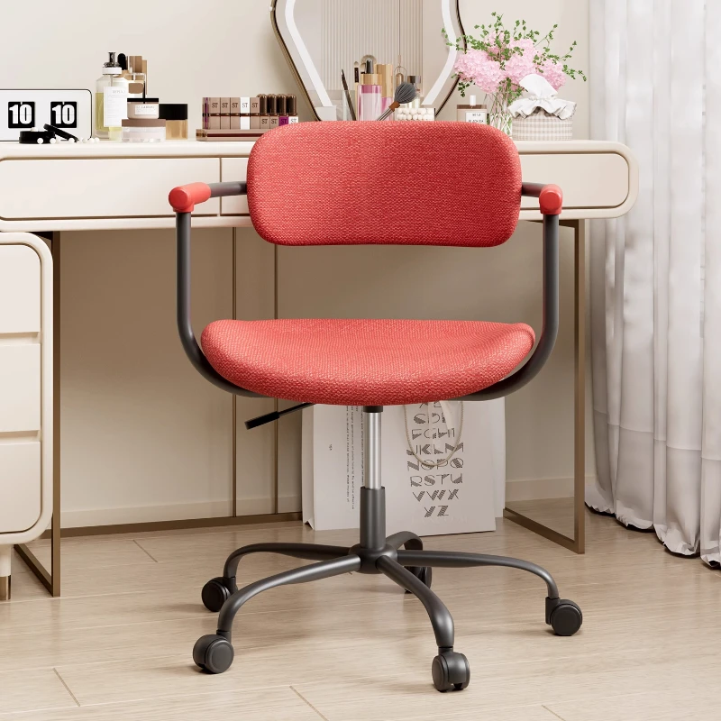 

Удобный офисный стул для девочек, простой туалетный столик, дешевый регулируемый воздухопроницаемый офисный стул, компьютерные колеса, мебель Silla Gamer