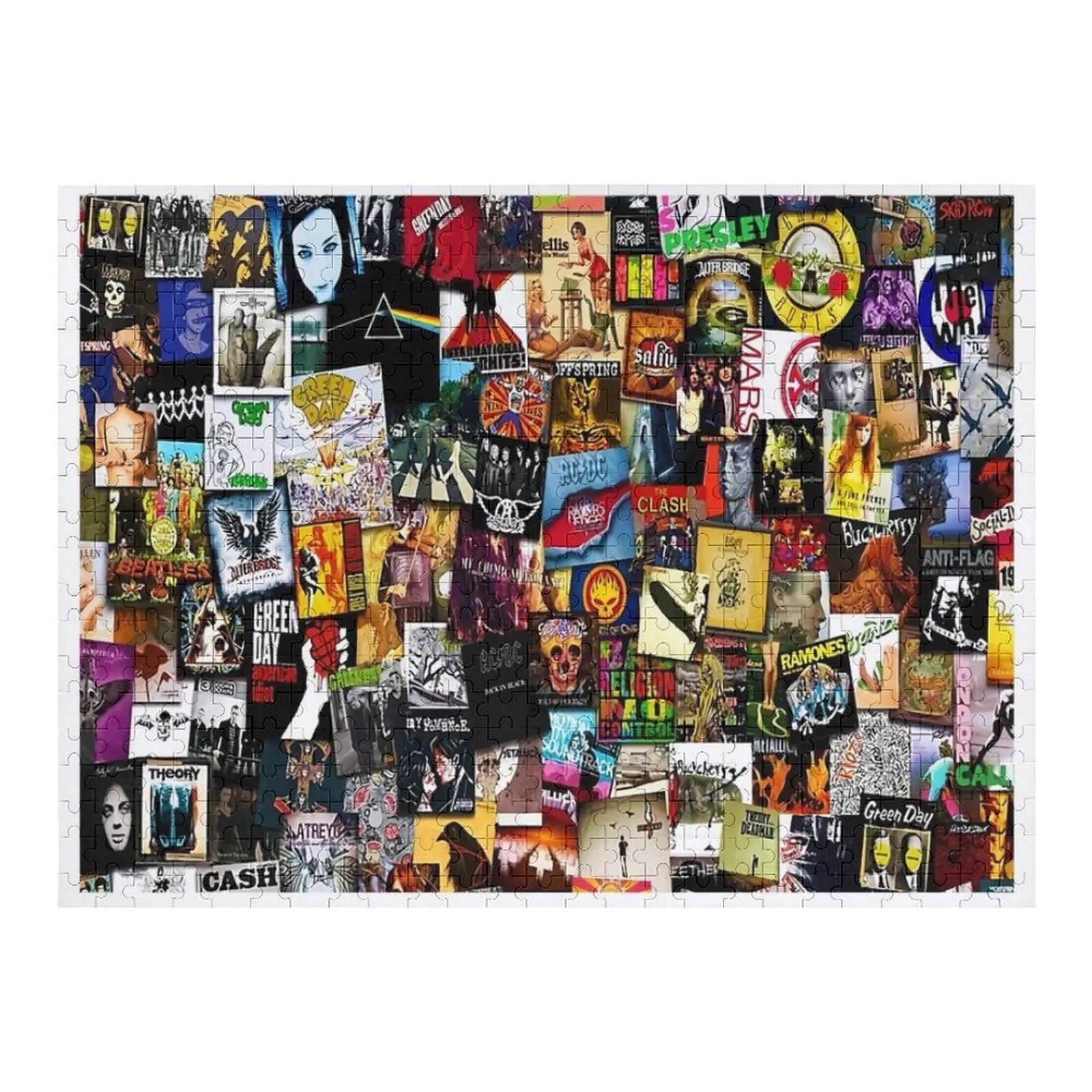 Album Collage Musica Rock Jigsaw Puzzle Immagine personalizzata Opere d'arte Puzzle