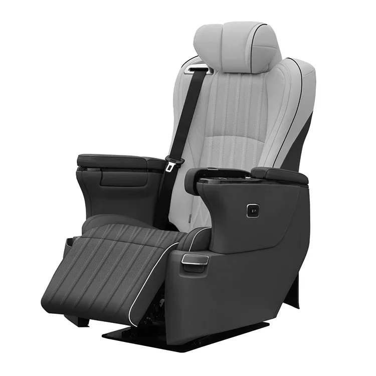 ANSHI Electric Heating Massage Swivel Reclining Luxury Leather Van Toyotas Alphard VIP Seat