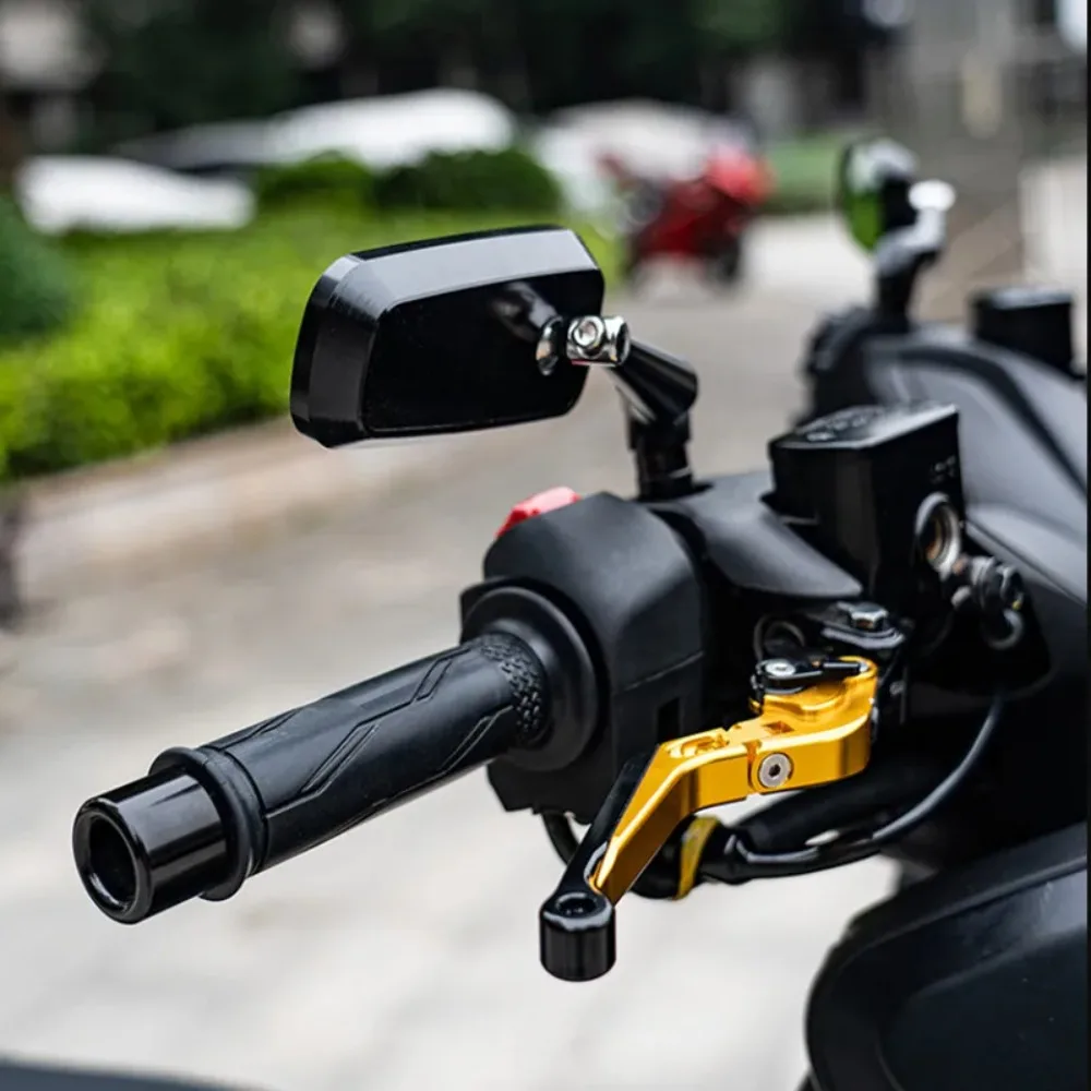 Aluminum Alloy Motorcycle Rear View Mirror Side Mount CNC Motorcycle Side Mirror Wide Angle Scooter Rear View Mirror Scooter