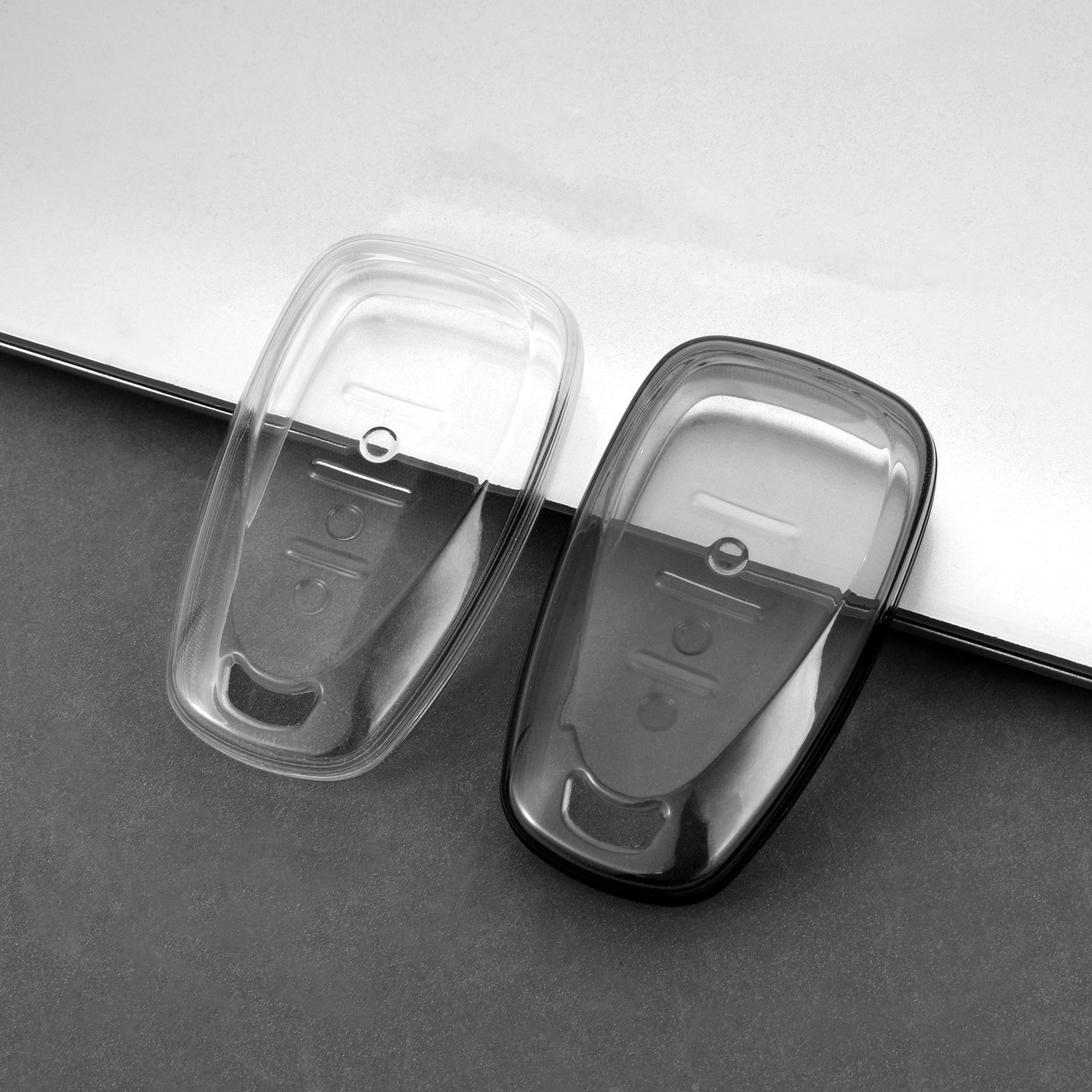 Transparente TPU-Schlüsselanhängerhülle passend für Chevy Blazer, Malibu XL, Camaro, Equinox 3/4/5-Tasten-Smartkey. – Detail 6
