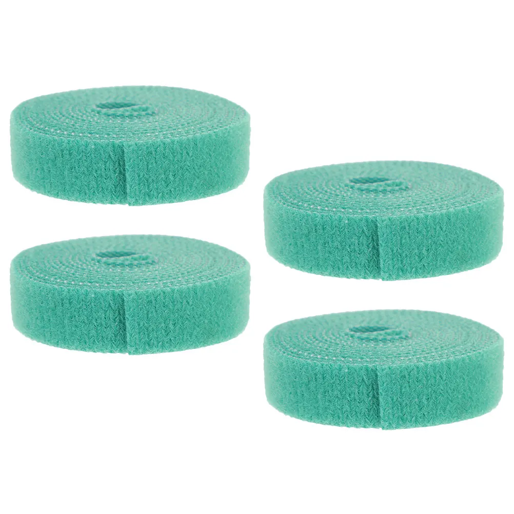 

4 Rolls 150x1.5cm Green Garden Plant Ties Reusable Nylon Cable Fixing Strips Hook Loop Tape Soft Tree Support Straps