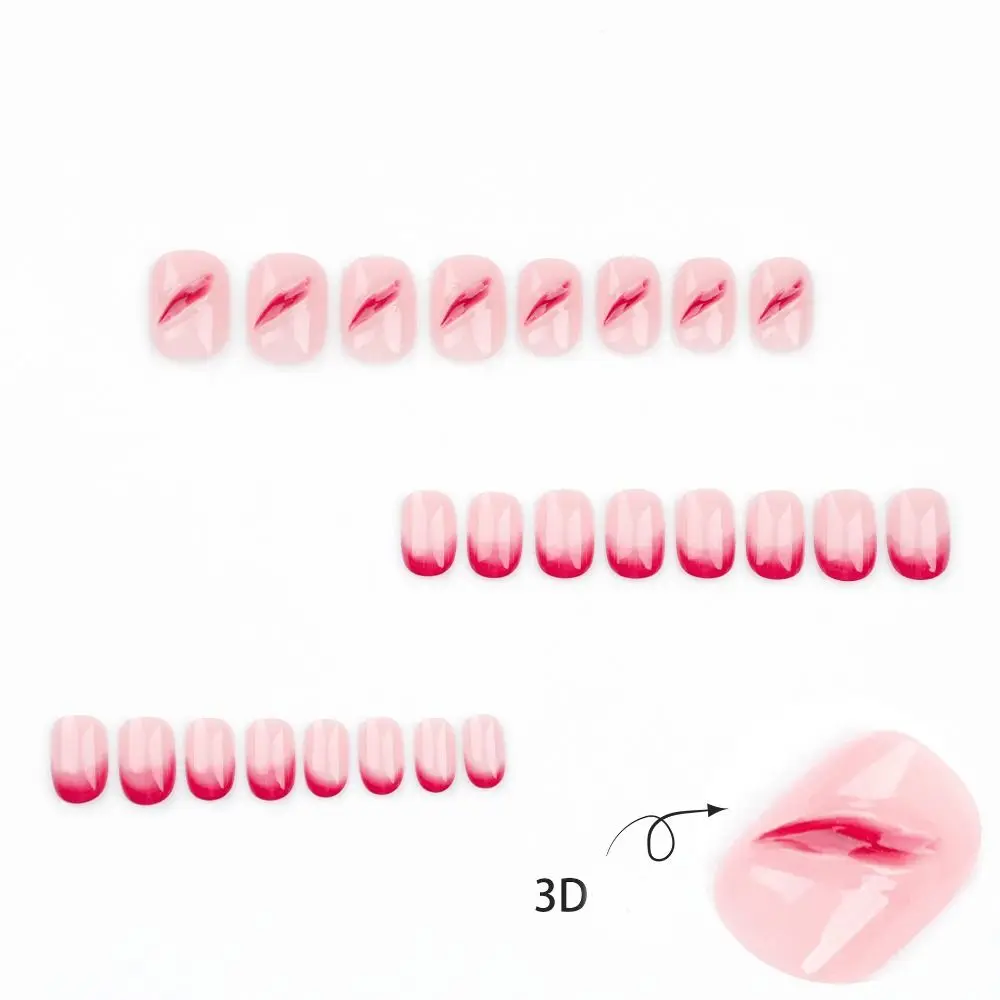 24 Stück Maniküre Lange Mandel Falsche Nägel Ballerina Stiletto Gefälschte Nials Rote Flamme Abnehmbare Französische Nagelspitzen DIY