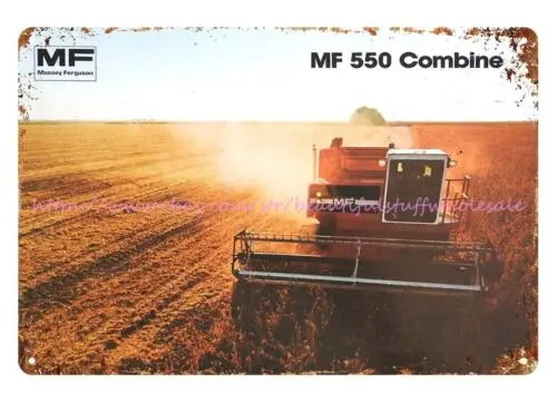 1978 MASSEY FERGUSON MF 550 COMBINE metal tin sign nostalgic reproductions