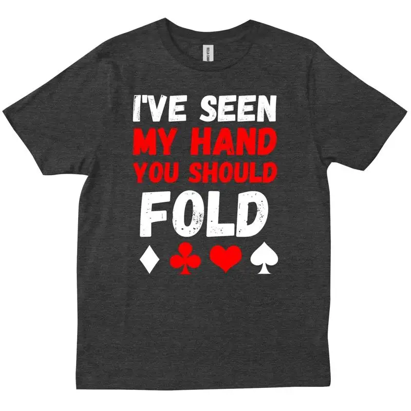 Camiseta divertida de póker Texas Holdem Lucky Player Friends Family, camiseta de moda