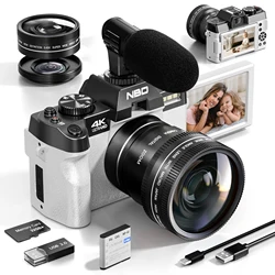 NBD compact digital photography camera 4K wireless network camera retro Vlog recorder YouTube 48MP camera 3 