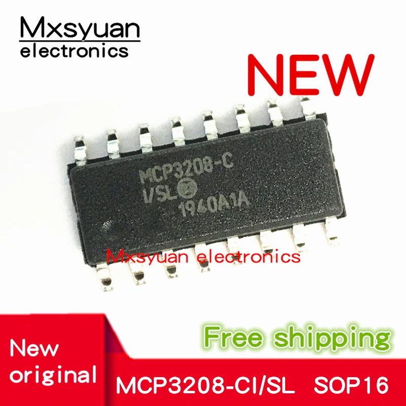 10pcs~50pcs/LOT MCP3208-C MCP3208-CI/SL MCP3208 SOP16 New original