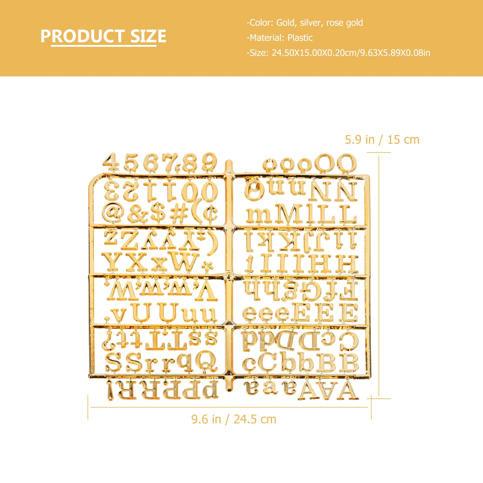 3pcs Plastic Letter Set Colorful Alphabet Message For Felt Letter Character Board Home Office Coffee Shop Restaurant