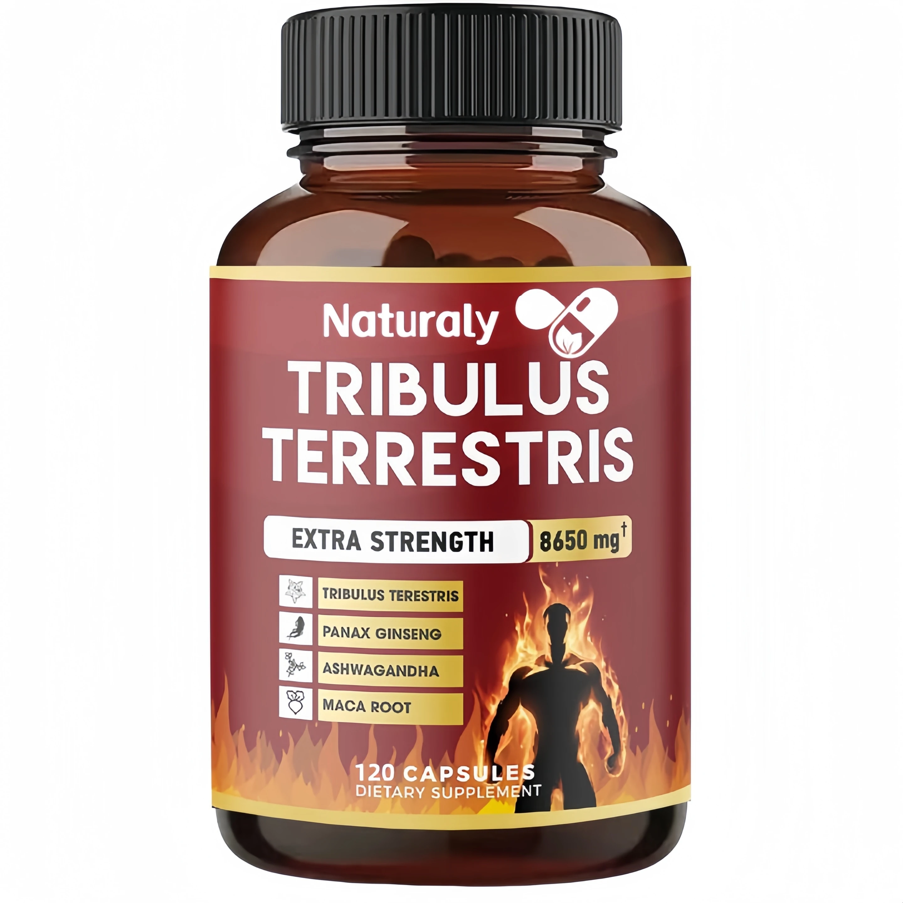 Tribulus Terrestris Extract Capsules for Men and Women - Supports Energy, Mood, Endurance and Athletic Performance