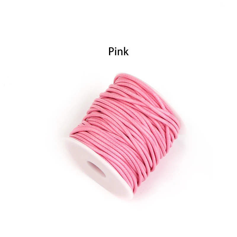 10Yards/Roll 0.5mm-2mm Korean Waxed Cotton Cord Waxed Thread Cord String Strap Necklace Rope Bead For DIY Bracelet For Jewelry