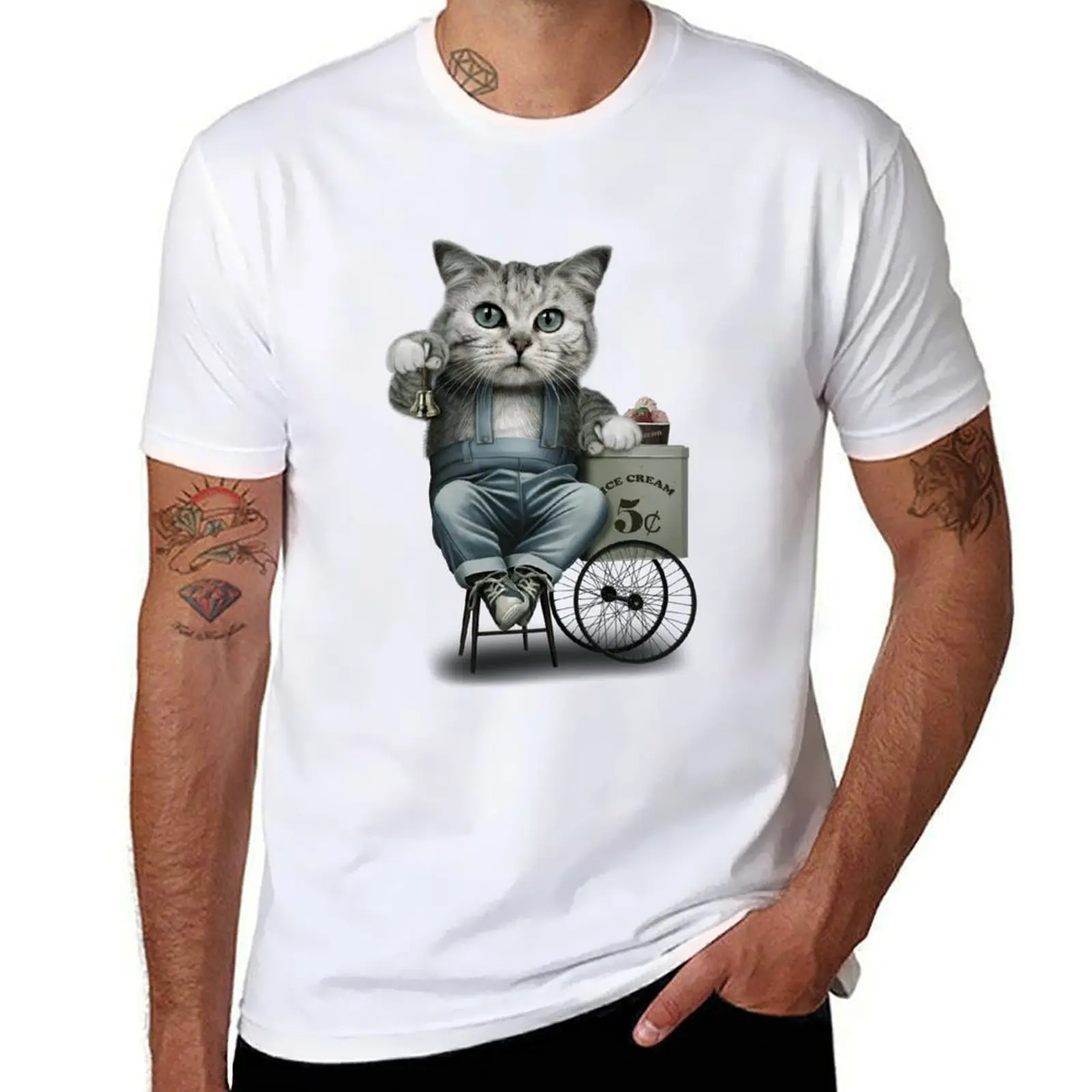 

ICE CREAM SELLER T-Shirt funny t shirts cotton graphic t shirts for man