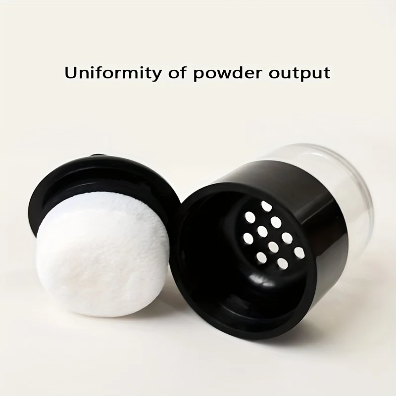 4PCS Mini Mushroom Head Setting Loose Powder Case Portable Mesh Travel-Friendly Multi-Functional Case for Blush Hairline Contour