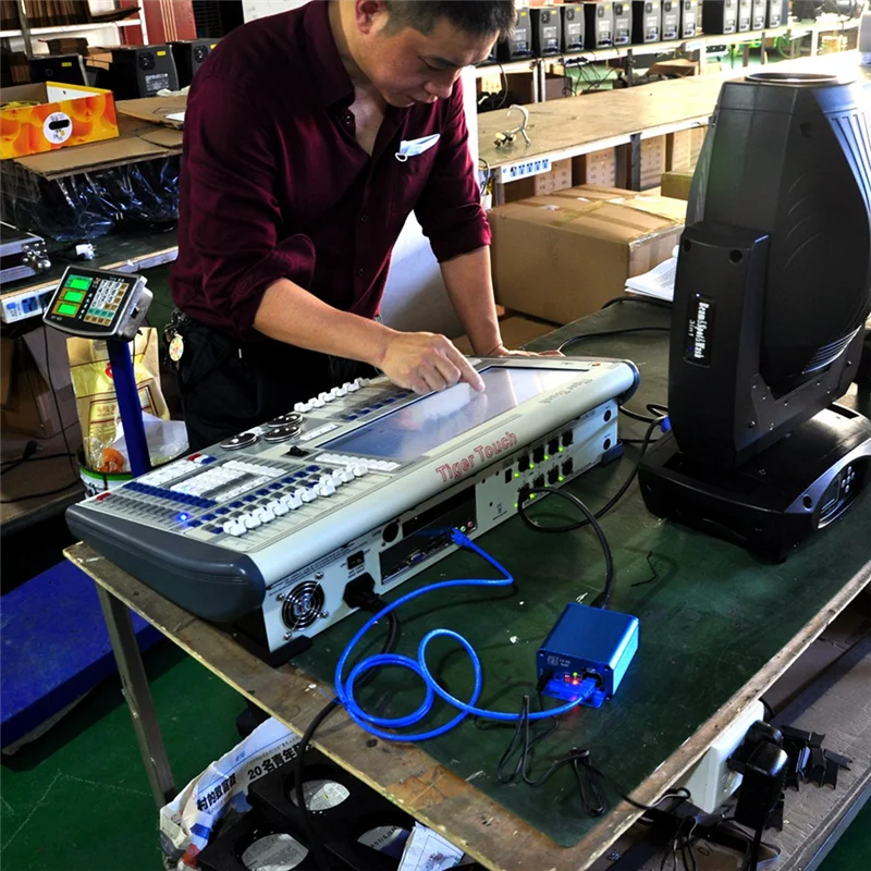 Controller per luci da palco DMX Artnet a 5 pin a 2 porte Presa Xlr a 5 pin Strumento per lo scambio del segnale DMX a 2 vie Connettore netto RJ45