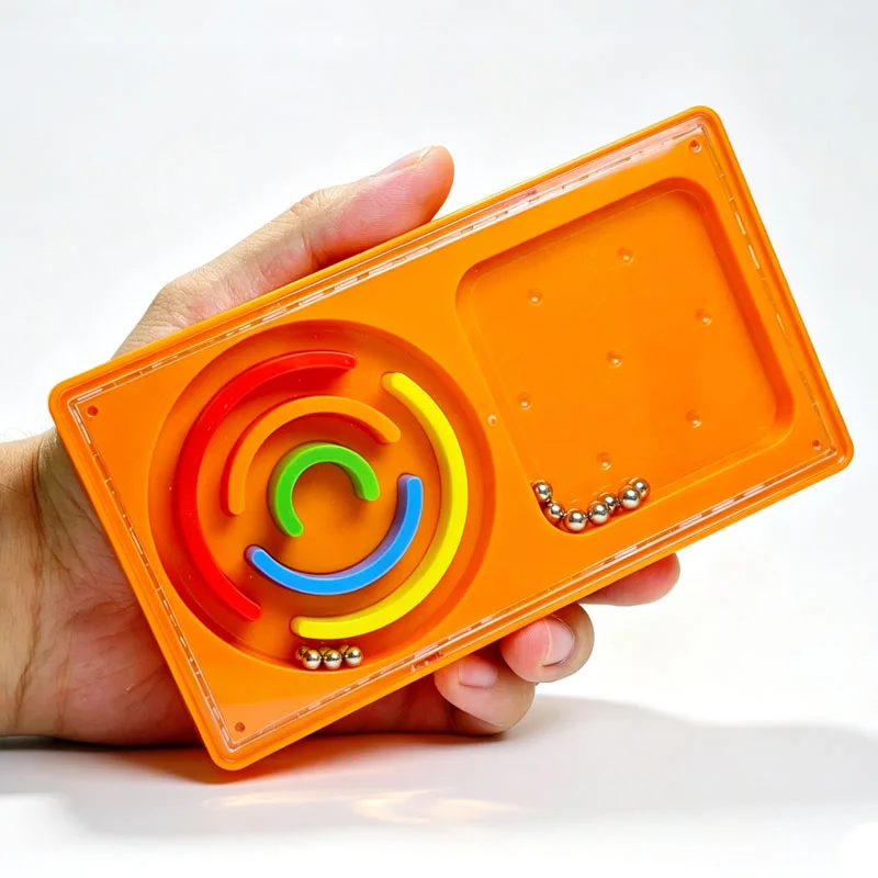 Balance Bead Maze & 3D Cube Maze Puzzle Handheld Brain Teaser Focus Training Educational Stress Relief Toy for Teenager Adults